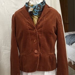 Talbots Corduroy Peplum Blazer